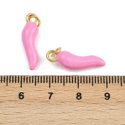 Brass Enamel Pendants KK-I377-01G-1