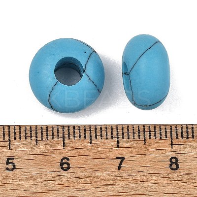 Synthetic Synthetic Turquoise European Beads GG-CBA02C4-06D-1