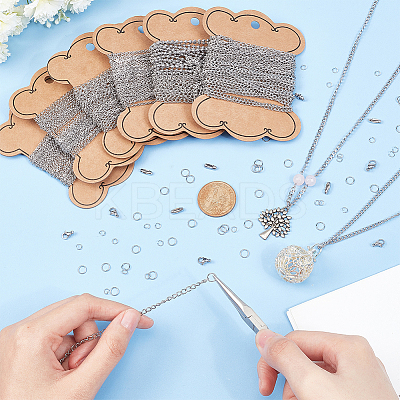 DIY Chain Jewelry Set Making Kit DIY-BC0012-29-1
