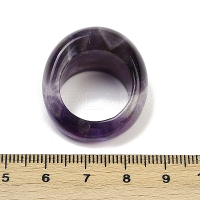 Natural Amethyst Finger Rings for Unisex RJEW-C128-01A-1