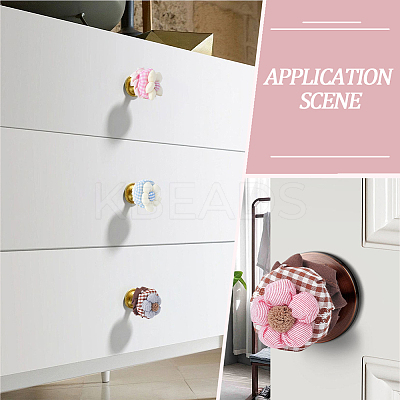 4Pcs 4 Colors Cotton Door Knob Cover DIY-GF0011-49-1