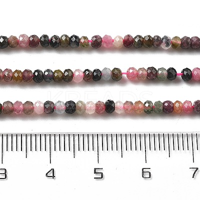 Natural Multicolor Tourmaline Beads Strands G-K373-B08-05-1