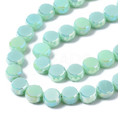 Electroplate Glass Beads Strands EGLA-Q125-002-A03-1