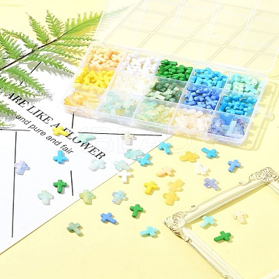 270Pcs 18 Styles Opaque Acrylic Beads SACR-FS0001-41A-1