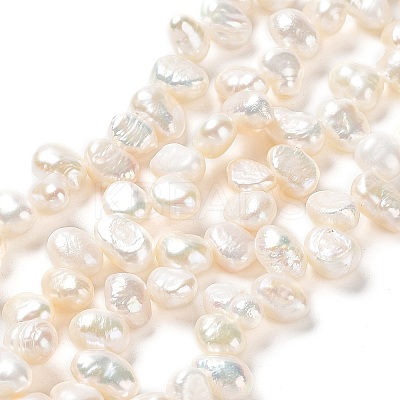 Natural Keshi Pearl Beads Strands PEAR-J007-52-1