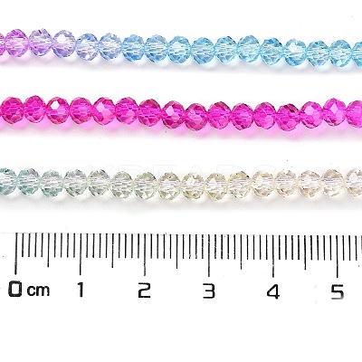 Transparent Painted Glass Beads Strands DGLA-A034-T3mm-A14-1