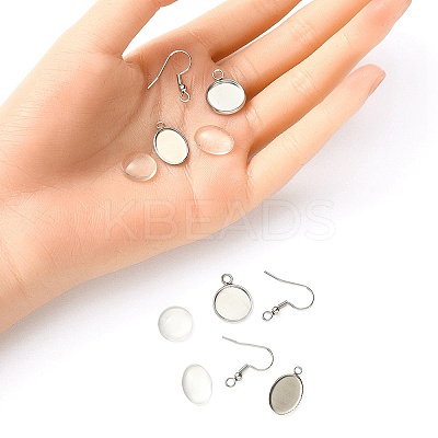 DIY Blank Dome Dangle Earrings Making Kit DIY-YW0002-03-1