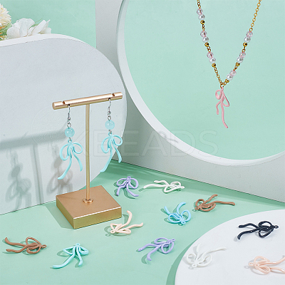 24Pcs Alloy with Spary Painted Pendants FIND-SC0014-01-1