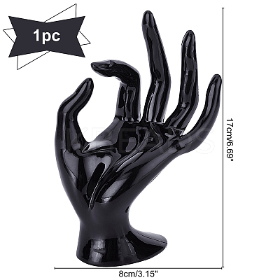Plastic Ring Display Hand Model RDIS-WH0004-03A-WH-1