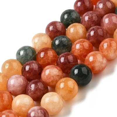 Dyed Natural Malaysia Jade Beads Strands G-G021-02C-21-1