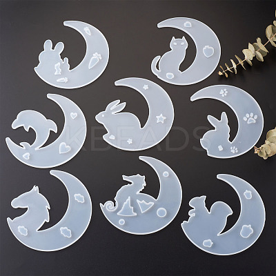 Moon Pendant Silicone Molds DIY-TA0003-26-1