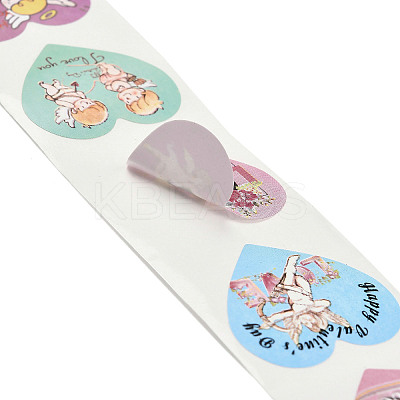Valentine's Day Theme Heart Paper Picture Stickers LS-STIC-Q015-03C-1