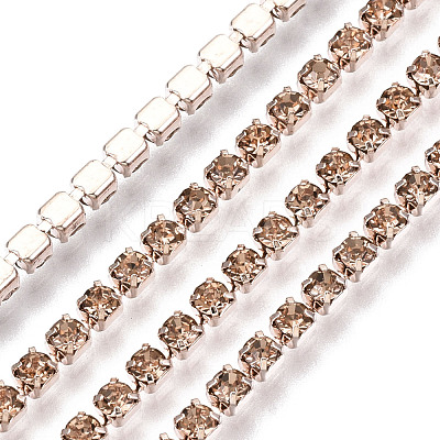 Electrophoresis Iron Rhinestone Strass Chains CHC-Q009-SS6.5-B18-1