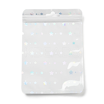 Rectangle Laser Plastic Yin-yang Zip Top Gift Bags X1-OPP-E004-01B-A02-1