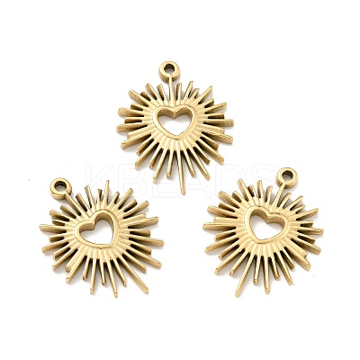 Ion Plating(IP) 304 Stainless Steel Glaze Manual Polishing Pendants STAS-G030-23G-1