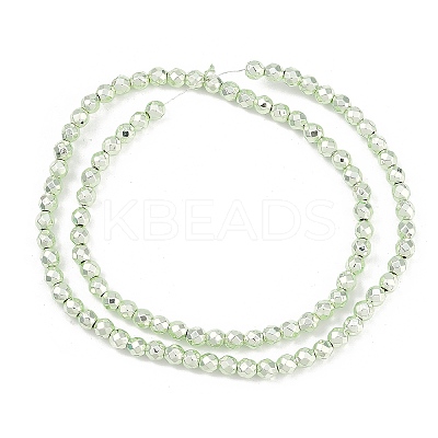 Baking Paint Electroplated Synthetic Non-magnetic Hematite Beads Strands G-H072-A01-01D-1