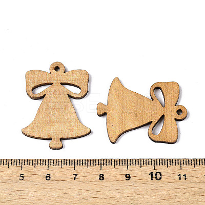Printed Poplar Wood Pendants FIND-N005-74D-1