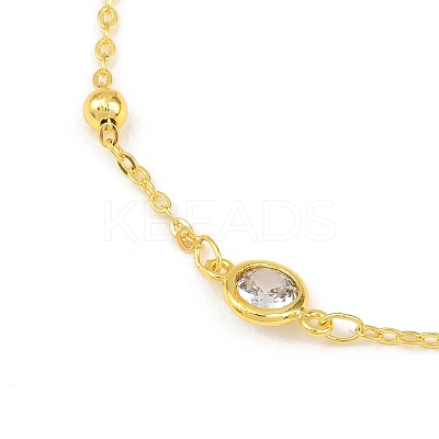 Brass Cable Chains Slider Bracelets BJEW-JB11813-1