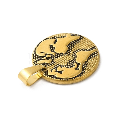 PVD Vacuum Plating 304 Stainless Steel Pendants STAS-D052-07AG-1