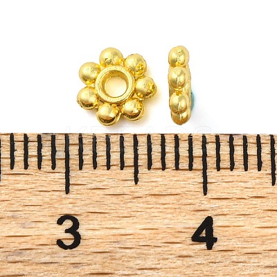Rack Plating Brass Spacer Beads KK-S401-02G-1