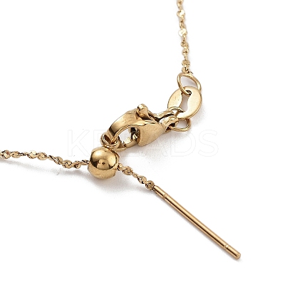 Ion Plating(IP) Adjustable 304 Stainless Steel Serpentine Chain Necklaces NJEW-K270-04G-1