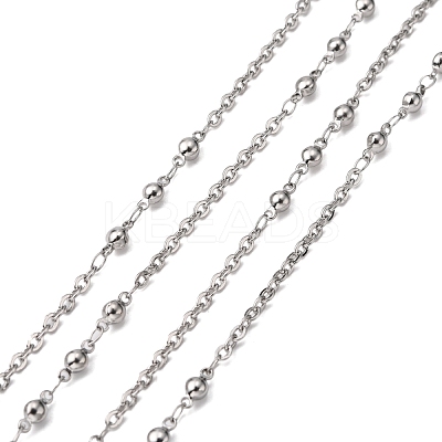 Tarnish Resistant 3.28 Feet 304 Stainless Steel Decorative Rolo Chains X-CHS-E001-03P-1