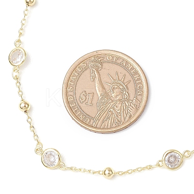 Brass Satellite Chains Necklaces NJEW-JN05254-1