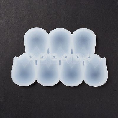 Tulip Shape Food Grade Silicone Lollipop Molds DIY-D069-13-1