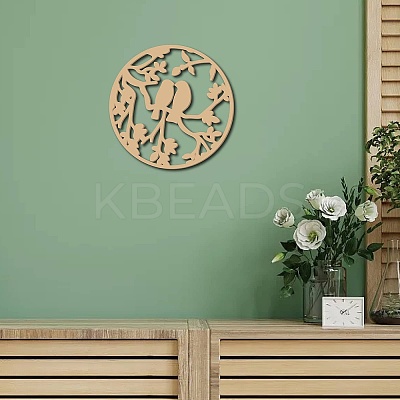 Laser Cut Unfinished Basswood Wall Decoration WOOD-WH0113-117-1