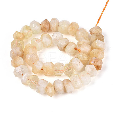 Natural Citrine(Heated) Beads Strands G-N347-17A-05-1