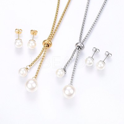 304 Stainless Steel Jewelry Sets SJEW-P098-20-1