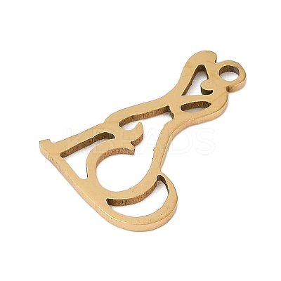 201 Stainless Steel Pendants STAS-F316-04G-01-1