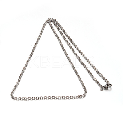 304 Stainless Steel Cable Chains Necklaces NJEW-M151-02P-1