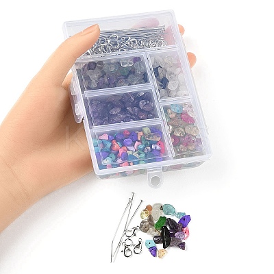 DIY Gemstone Keychain Making Kit DIY-YW0007-33-1