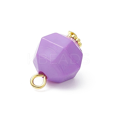 Alloy with Faceted Acrylic Beads Pendants PALLOY-JF02096-1