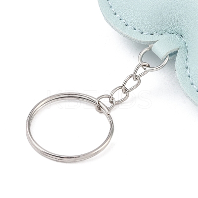 PU Leather Keychain AJEW-L032-01C-1