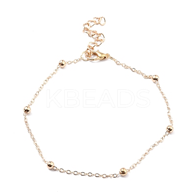 4Pcs 4 Style Alloy Chain Anklets Sets SJEW-D009-08KCG-1