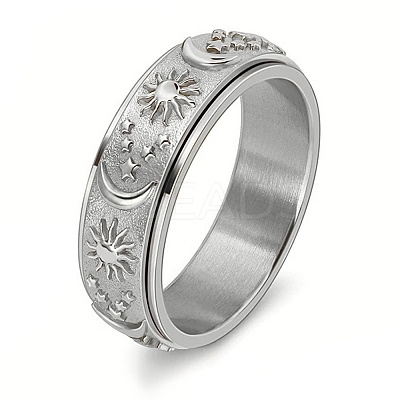 Non-Tarnish Stainless Steel Rotating Ring LS-PW-WG84079-05-1