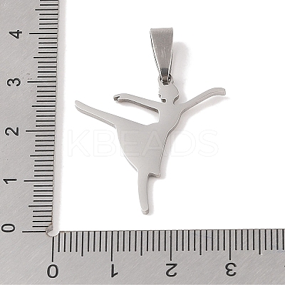 Non-Tarnish 201 Stainless Steel Pendants STAS-A094-05E-P-1