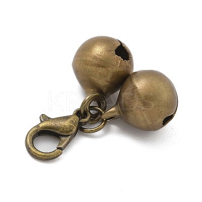 Brass Bell Pendant Decorations HJEW-JM02457-1