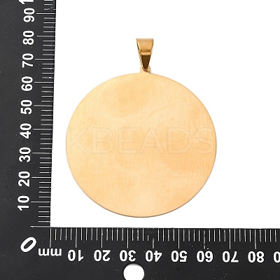 304 Stainless Steel Big Pendants STAS-U043-07B-G-1
