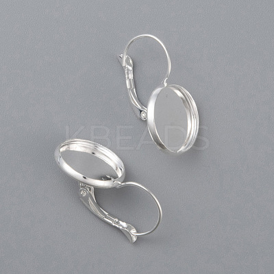 304 Stainless Steel Leverback Earring Settings STAS-F191-03S-10mm-1