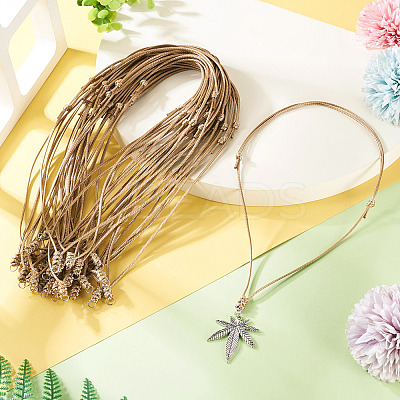 30Pcs Eco-Friendly Korean Waxed Polyester Braided Adjustable Necklace Makings NJEW-TAC0023-03-1
