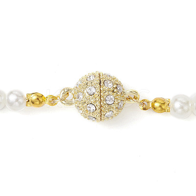 2Pcs 2 Styles Alloy Rhinestone Magnetic Clasps AJEW-JB01294-1