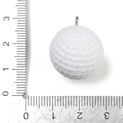 Sport Theme Resin Pendants RESI-I063-01D-1