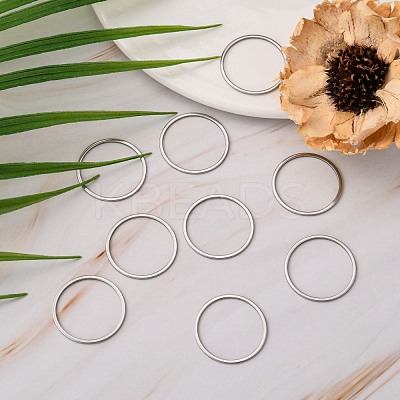 Tarnish Resistant 304 Stainless Steel Linking Ring STAS-T047-15A-1