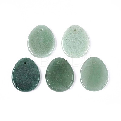 Natural Green Aventurine Pendants G-N349-07A-1