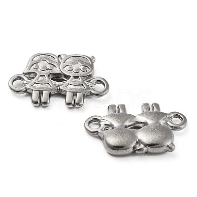 Non-Tarnish 316 Stainless Steel Connector Charms STAS-B047-22P-1