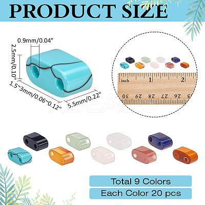 180Pcs 9 Styles Natural & Synthetic Mixed Gemstone Beads G-ME0001-21-1