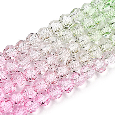 Transparent Glass Beads Strands X-GLAA-E036-07U-1